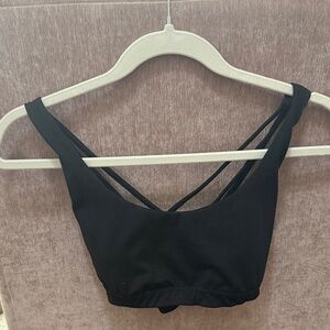 Victoria’s Secret Black Strappy Bralette - Size Small Light Support